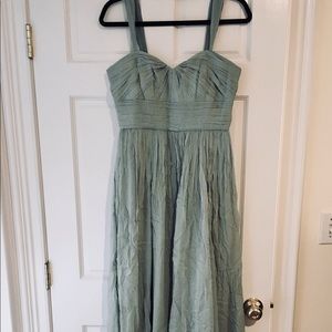 J Crew Dusty Shale Long Dress